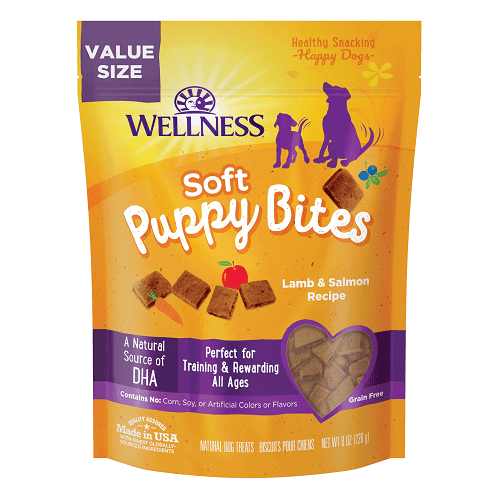 Puppy Bites - Dog Treat - Soft Lamb & Salmon - J & J Pet Club - Wellness