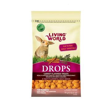Rabbit Treat Drops - Carrot Flavour - 75 g (2.6 oz) - J & J Pet Club - Living World
