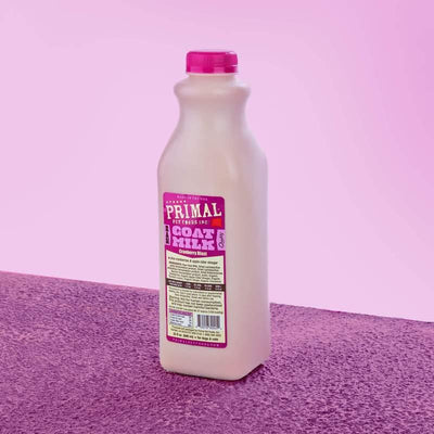 Raw Goat Milk - Cranberry Blast with Organic Cranberries & Apple Cider Vinegar For Urinary Tract Support - 32 oz - J & J Pet Club - Primal