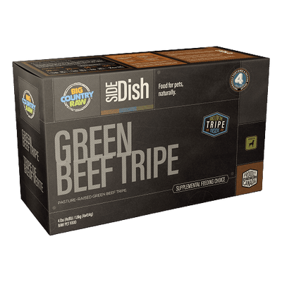 Raw Side Dish - Pure Beef Tripe Carton - 4 x 1 lb - J & J Pet Club - Big Country Raw