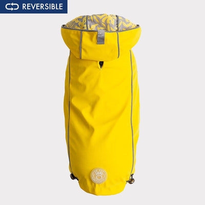 Reversible Raincoat - Yellow - For All Size Dogs - J & J Pet Club - GF Pet
