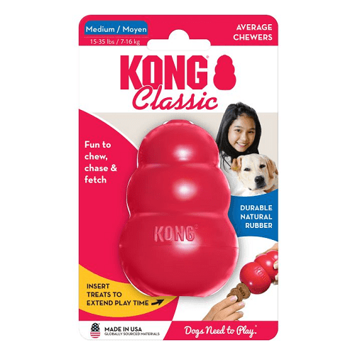 Rubber Dog Chewing Toys - Kong Classic - J & J Pet Club - Kong