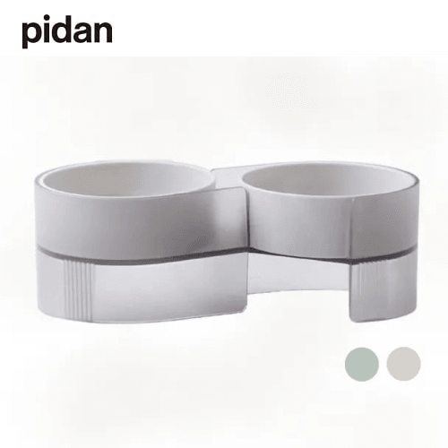 "S-type" Tilted Cat Double Bowl - J & J Pet Club - Pidan