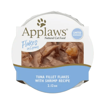 Side Dish Cat Treat - GRAVY - Grain Free Grilled Tuna Flakes with Shrimp - 60 g - J & J Pet Club - Applaws