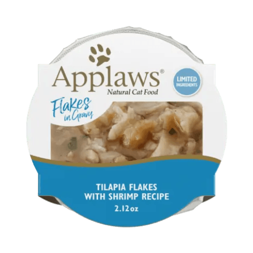 Side Dish Cat Treat - GRAVY - Grain Free Tilapia Flakes with Shrimp - 60 g - J & J Pet Club - Applaws
