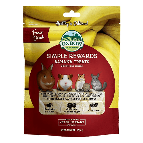 Simple Rewards - Small Animal Treat - Banana - 1 oz - J & J Pet Club - Oxbow