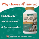 Skin & Coat Care Supplement - Brewers Dried Yeast With Garlic Chewable Tablets (Plus Vitamins) - J & J Pet Club - Naturvet