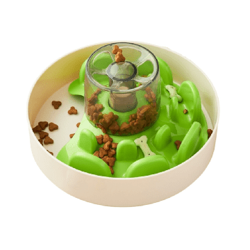 SPIN Interactive Slow Feeder Pet Bowl - UFO Maze - J & J Pet Club - PetDreamHouse