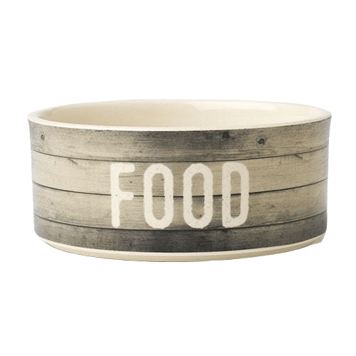 Stoneware Pet Bowl - Farm Dog FOOD Bowl 6", 3.5 cups (Dishwasher Safe) - J & J Pet Club - PetRageous