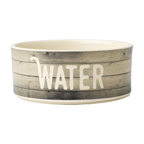 Stoneware Pet Bowl - Farm Dog WATER Bowl 6", 3.5 cups (Dishwasher Safe) - J & J Pet Club - PetRageous