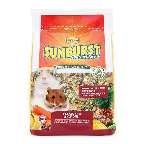 SUNBURST GOURMET BLEND - Hamster & Gerbil Food - 2.5 lb - J & J Pet Club - Higgins