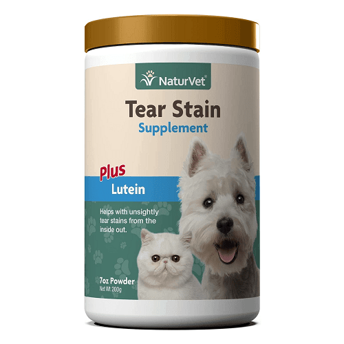 Supplement - Tear Stain Supplement Powder (Plus Lutein) - 7 oz - J & J Pet Club - Naturvet