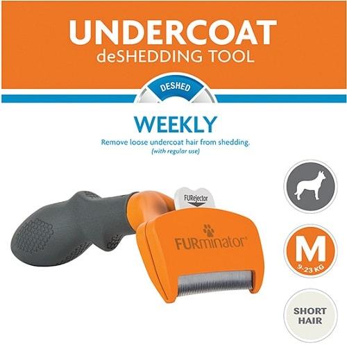 Undercoat deShedding Tool - Medium Dog Short Hair - J & J Pet Club - Furminator