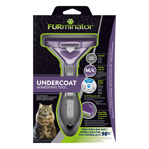 Undercoat deShedding Tool - Medium/Large Cat Long Hair - J & J Pet Club - Furminator