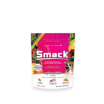 Raw Dehydrated Super Dog Food - Very Berry Chicken Smack Dog Food.