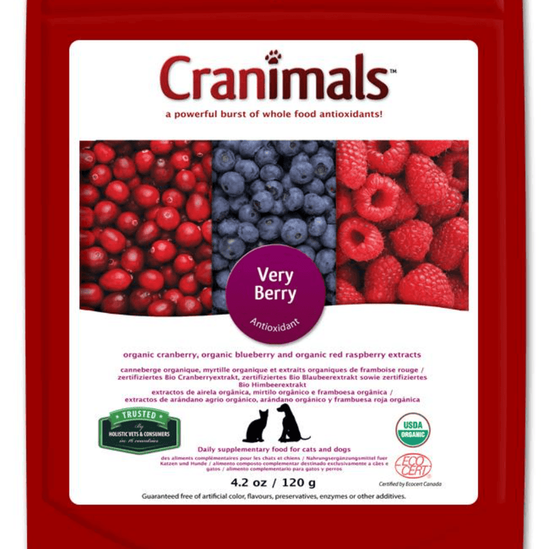 Very Berry - Antioxidant Pet Supplement - 4.2 oz Bag - J & J Pet Club - Cranimals