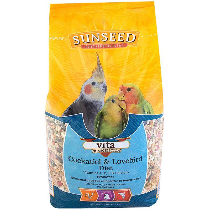 Vita - Cockatiel & Lovebird Diet - 2.5 lb - J & J Pet Club - Sunseed