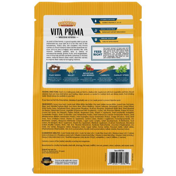 Vita Prima - Canary & Finch Food - 2 lb - J & J Pet Club - Sunseed