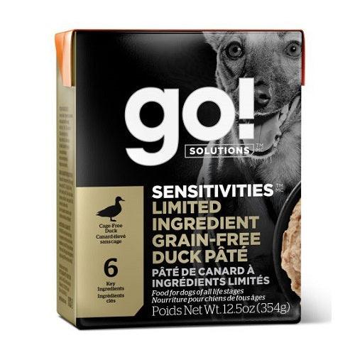 Wet Dog Food - Sensitivities - Duck Pate - 12.5 oz - J & J Pet Club - GO!