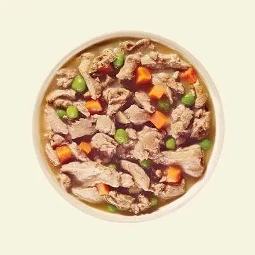 Wet Dog Food - Shredded Chicken Recipe with Bone Broth Gravy - 12.5 oz - J & J Pet Club - Now Fresh