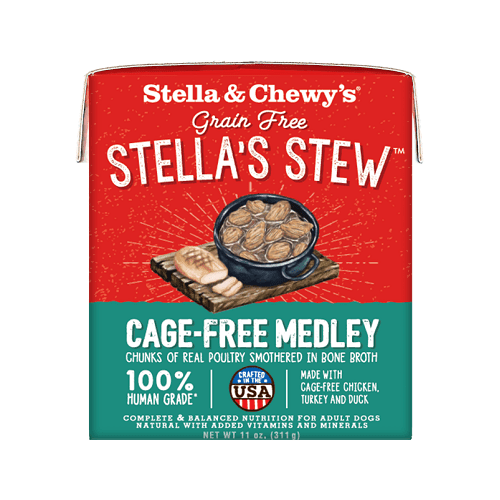 Wet Dog Food - Stella's Stew - Cage Medley Stew - 11 oz - J & J Pet Club - Stella & Chewy's