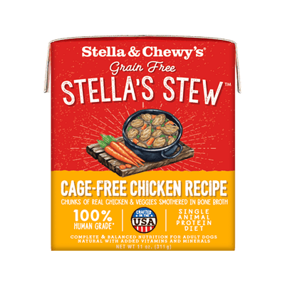 Wet Dog Food - Stella's Stew - Chicken Stew - 11 oz - J & J Pet Club - Stella & Chewy's