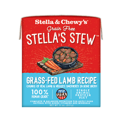 Wet Dog Food - Stella's Stew - Lamb Stew - 11 oz - J & J Pet Club - Stella & Chewy's