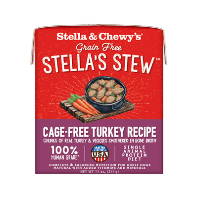 Wet Dog Food - Stella's Stew - Turkey Stew - 11 oz - J & J Pet Club - Stella & Chewy's