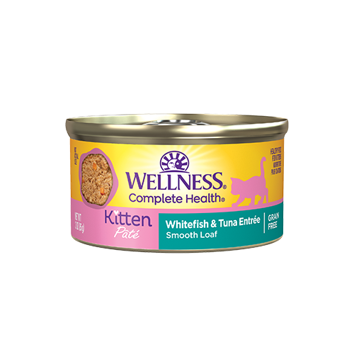 Cat Can - COMPLETE HEALTH - Kitten Pâté - White Fish & Tuna* Wellness Cat Food.