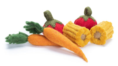 Wool Felt Cat Toys - Back Yard Farmer’s Vegetable - 1 pc - J & J Pet Club - Dharma Dog Karma Cat
