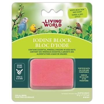 World Iodine Block for Birds - Large - 82 g - J & J Pet Club - Living World