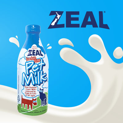 New Zealand Lactose Free Pet Milk For Dogs & Cats ZEAL Dog Treats.